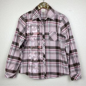 Natural Reflections • Remade Bleach Star Flannel Shirt